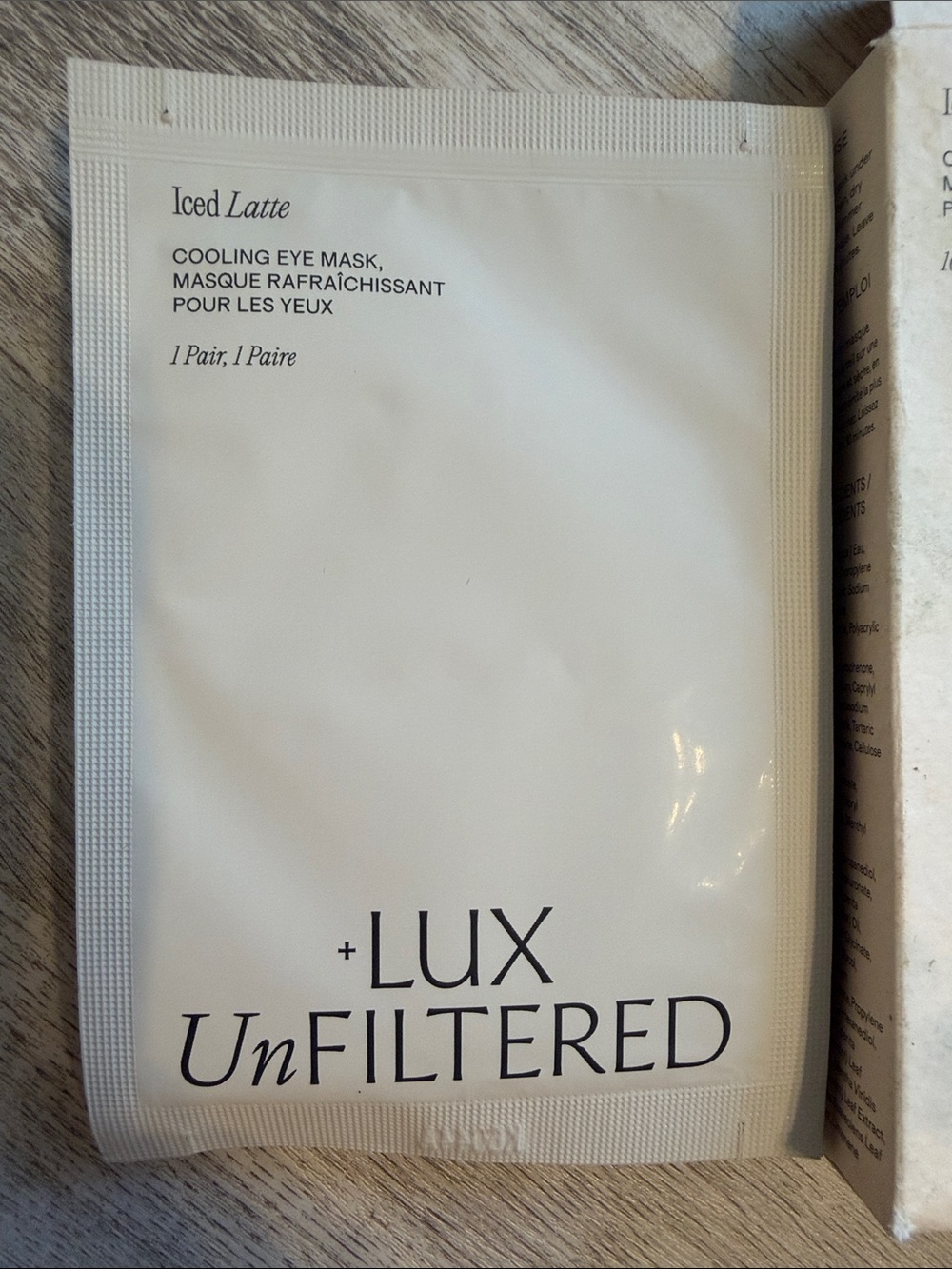 +LUX UnFILTERED Iced Latte Cooling Eye Mask - 10 pairs